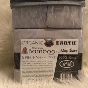Organic aloe vera bamboo 6 Piece sheet set